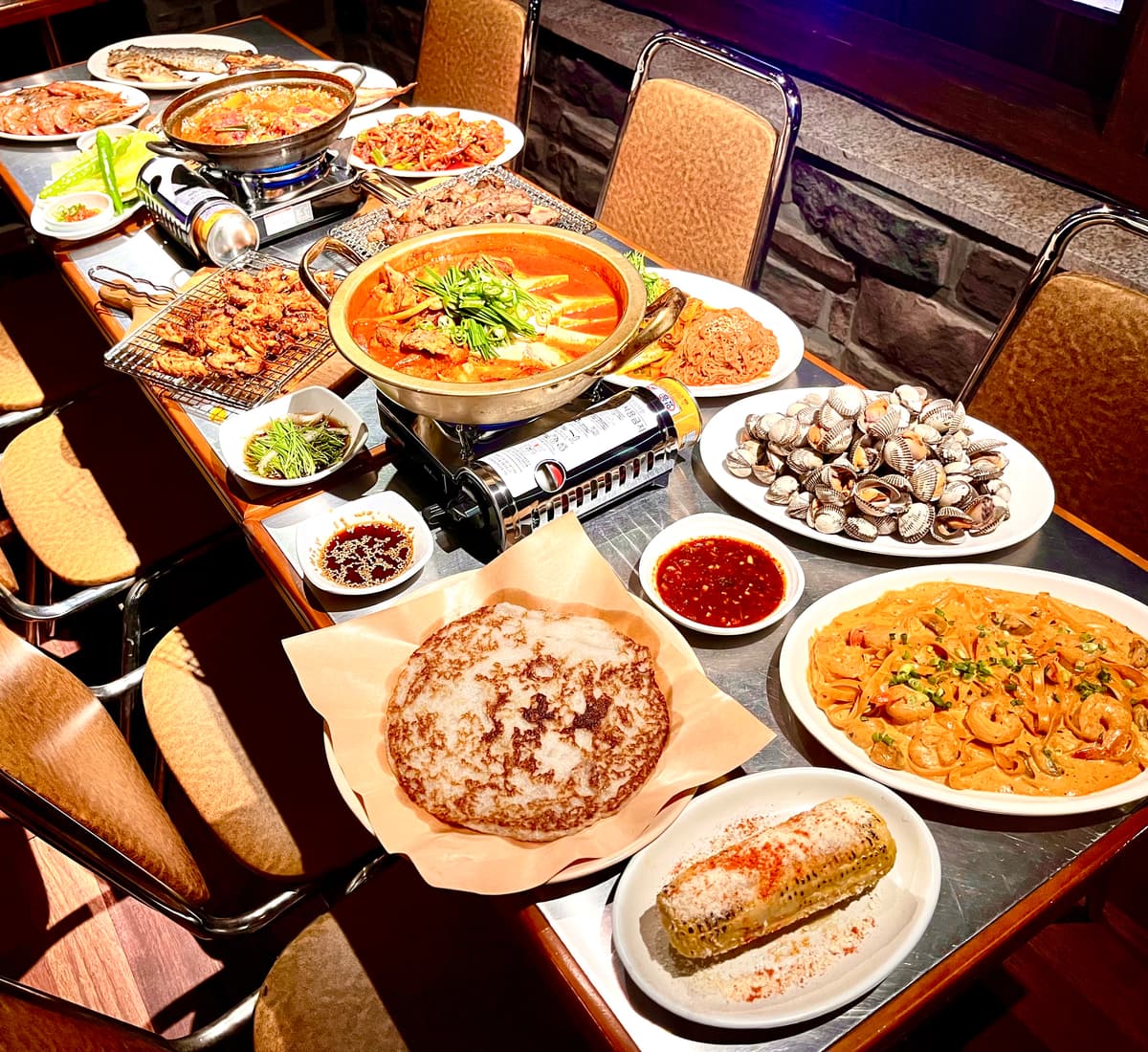 황금마차 숯불 생선구이