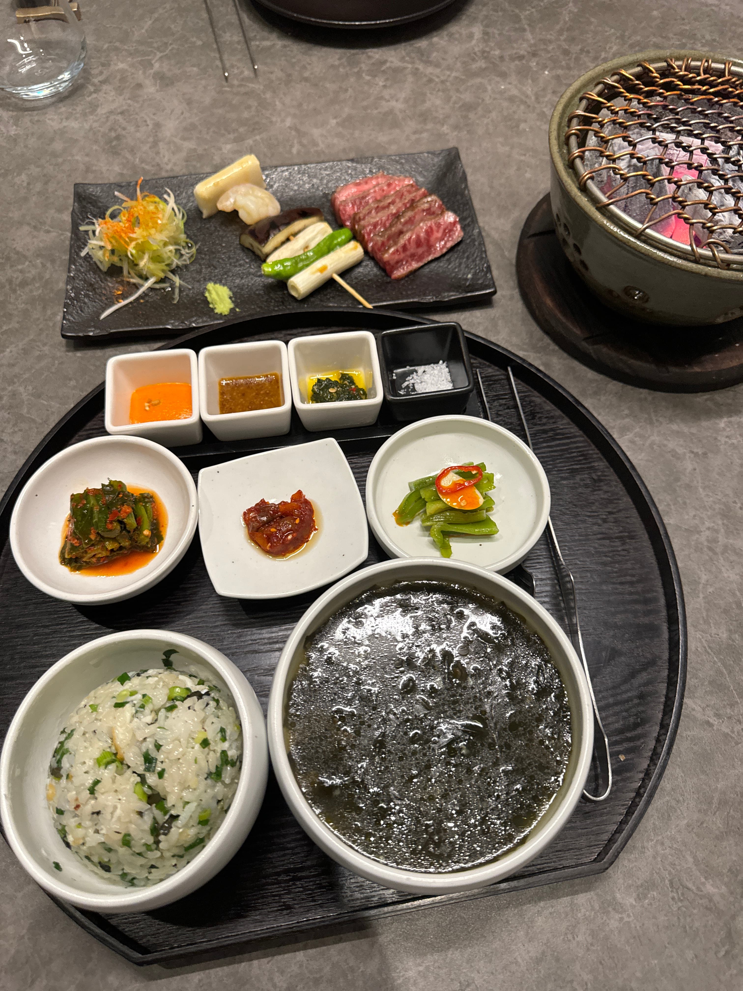 고우가 광화문점 소고기 구이 세트